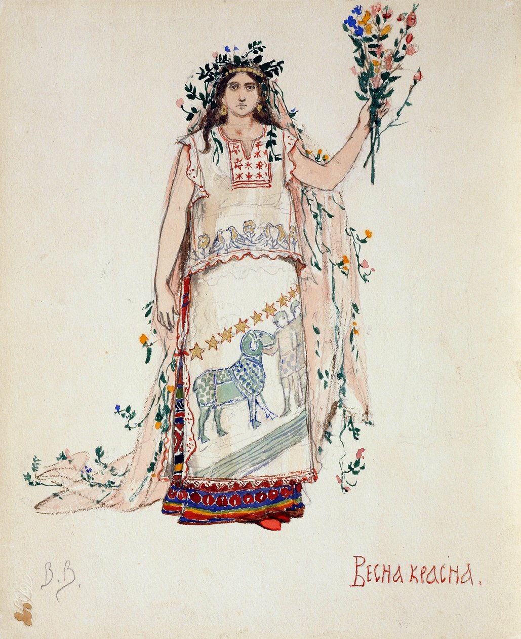 Beauté printanière. Costume pour l