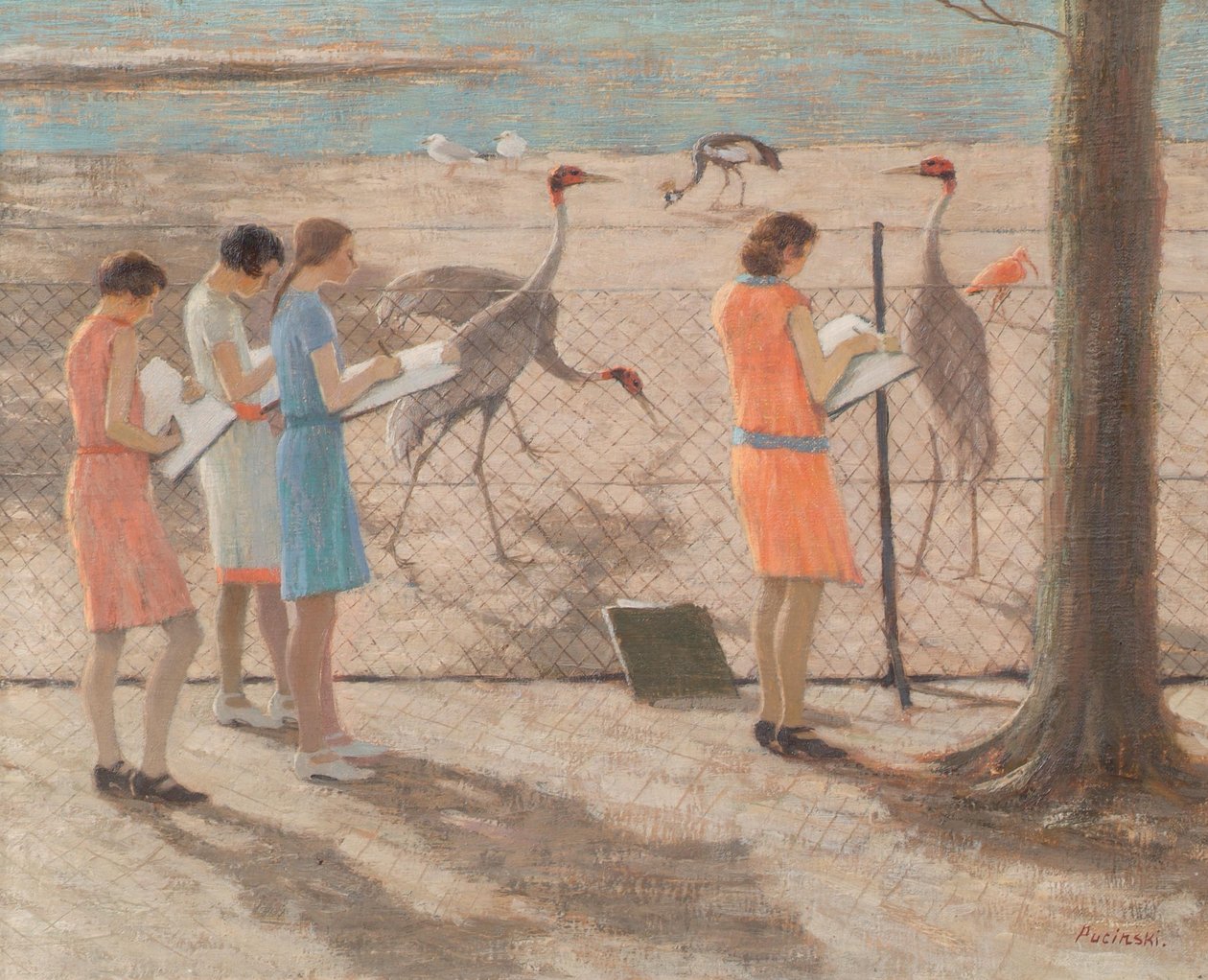 Filles qui dessinent - Viktor Pucinski