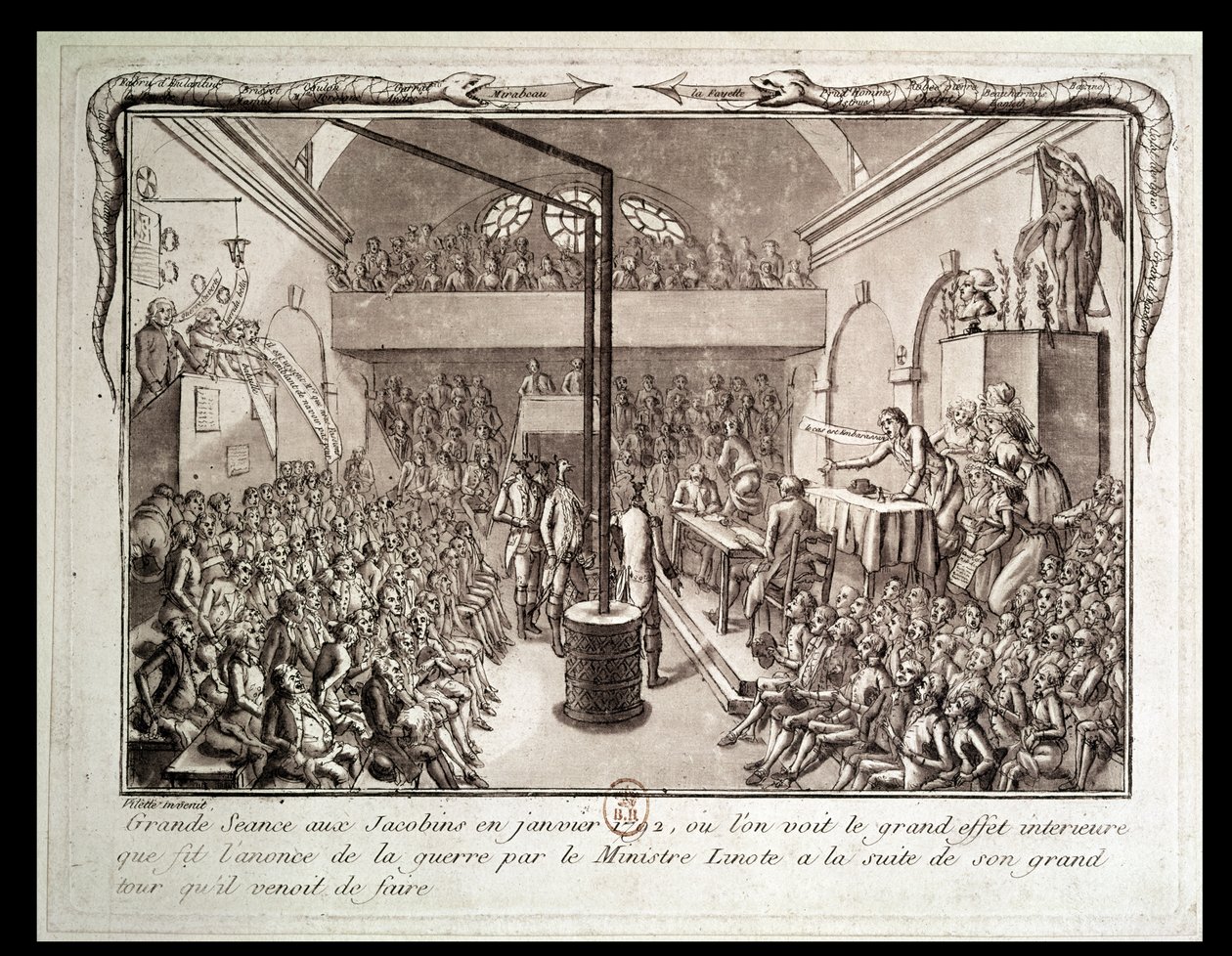 Réunion du Club des Jacobins, janvier 1792 - Vilette