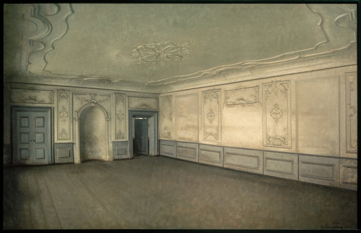 Halle à Lindegaarden - Vilhelm Hammershoi