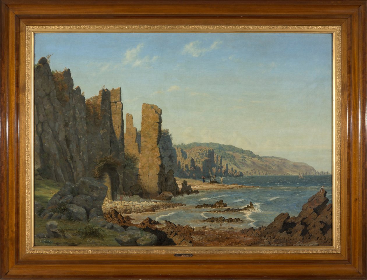 Formation de plage à Bornholm. Scène de Rø - Vilhelm Kyhn