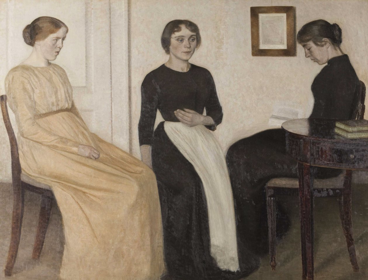 Trois jeunes femmes, 1888 - Vilhelm Hammershøi