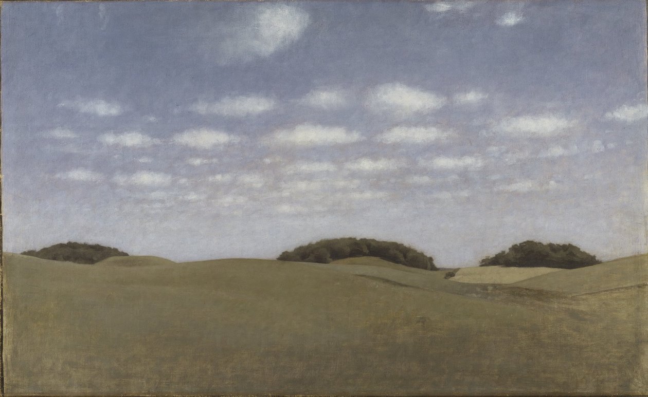 Paysage, vu depuis Lejre - Vilhelm Hammershøi