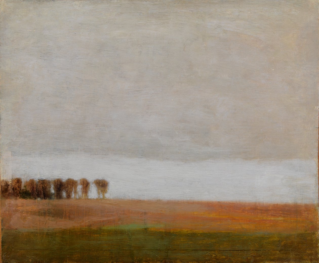 Vue de Jægersborg Allé. Gentofte, au nord de Copenhague - Vilhelm Hammershøi