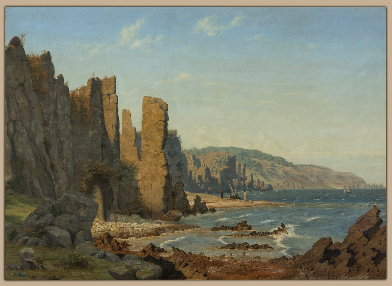 Formation de plage à Bornholm. Scène de Rø - Vilhelm Kyhn