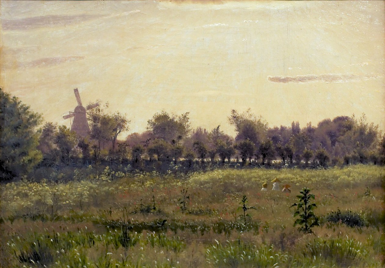 Le pré près de la maison de l