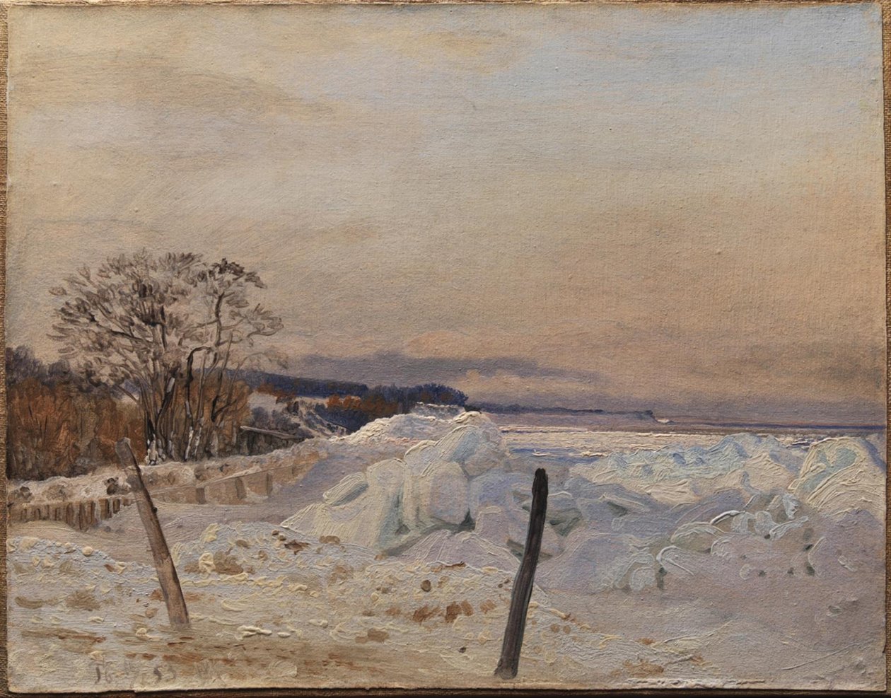 Banquise près de Taarbæk, au nord de Copenhague - Vilhelm Kyhn