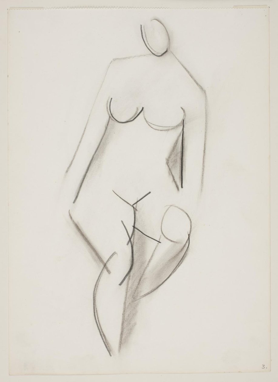 Femme nue assise vue de face - Vilhelm Lundstrøm