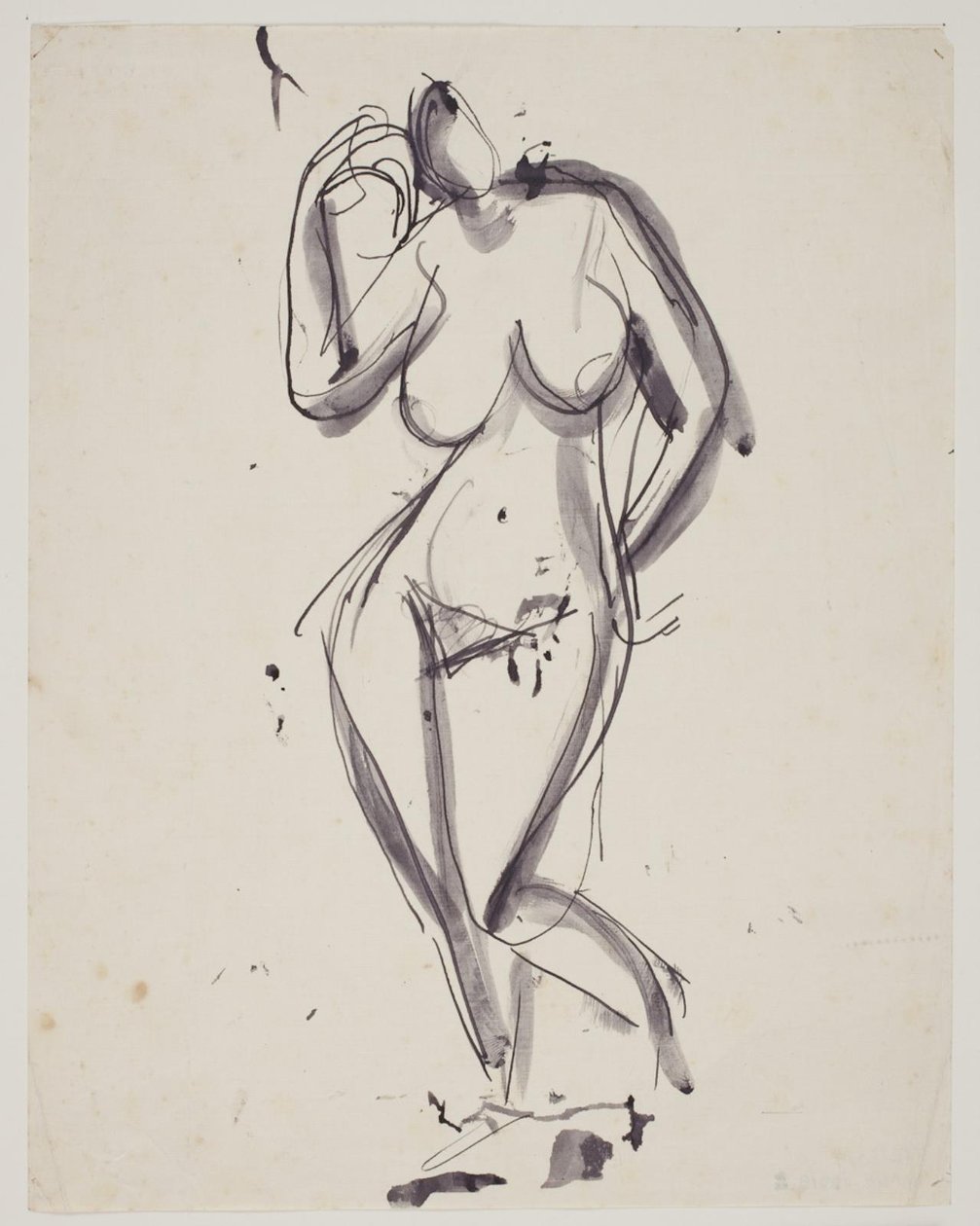 Modèle féminin debout - Vilhelm Lundstrøm