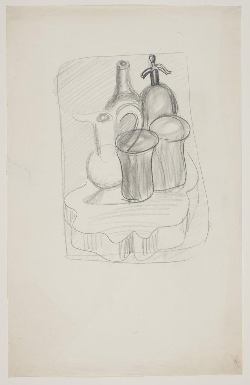 Étude pour une nature morte avec bouteille et siphon, appelée "ivresse" - Vilhelm Lundstrøm