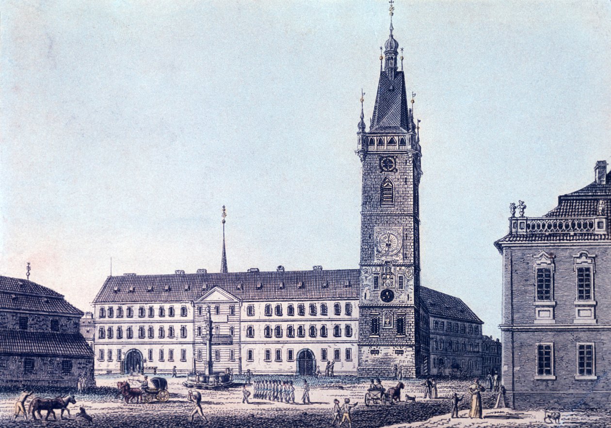 Nouvelle mairie, vers 1830 - Vincenc Morstadt