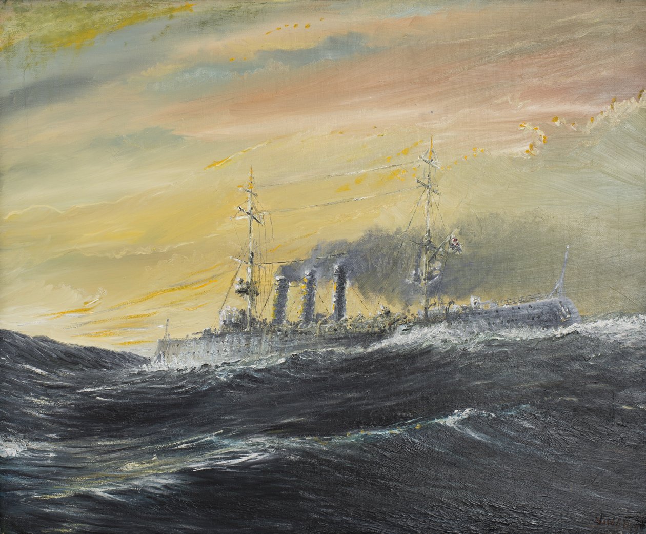 Emden chevauche les vagues de l