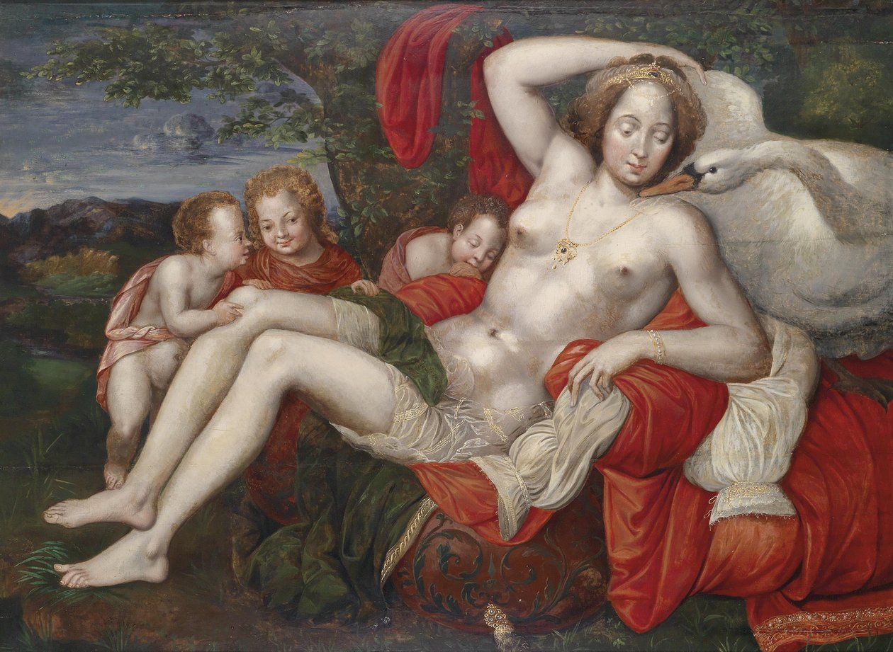 Léda et le cygne - Vincent Sellaer