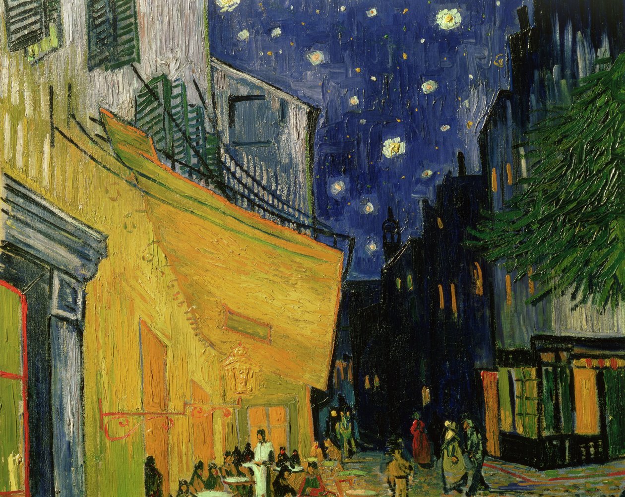 Terrasse de café, Place du Forum, Arles, 1888 (détail) - Vincent van Gogh