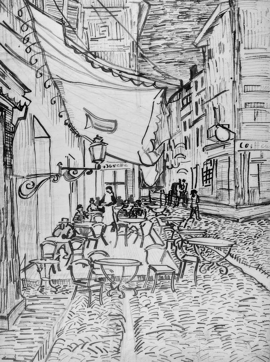 Terrasse de café le soir - Vincent van Gogh