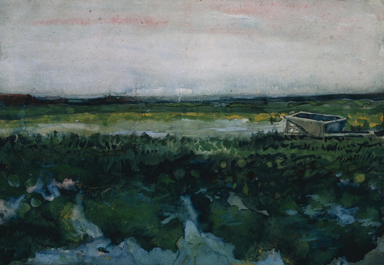 Paysage avec Brouette - Vincent van Gogh