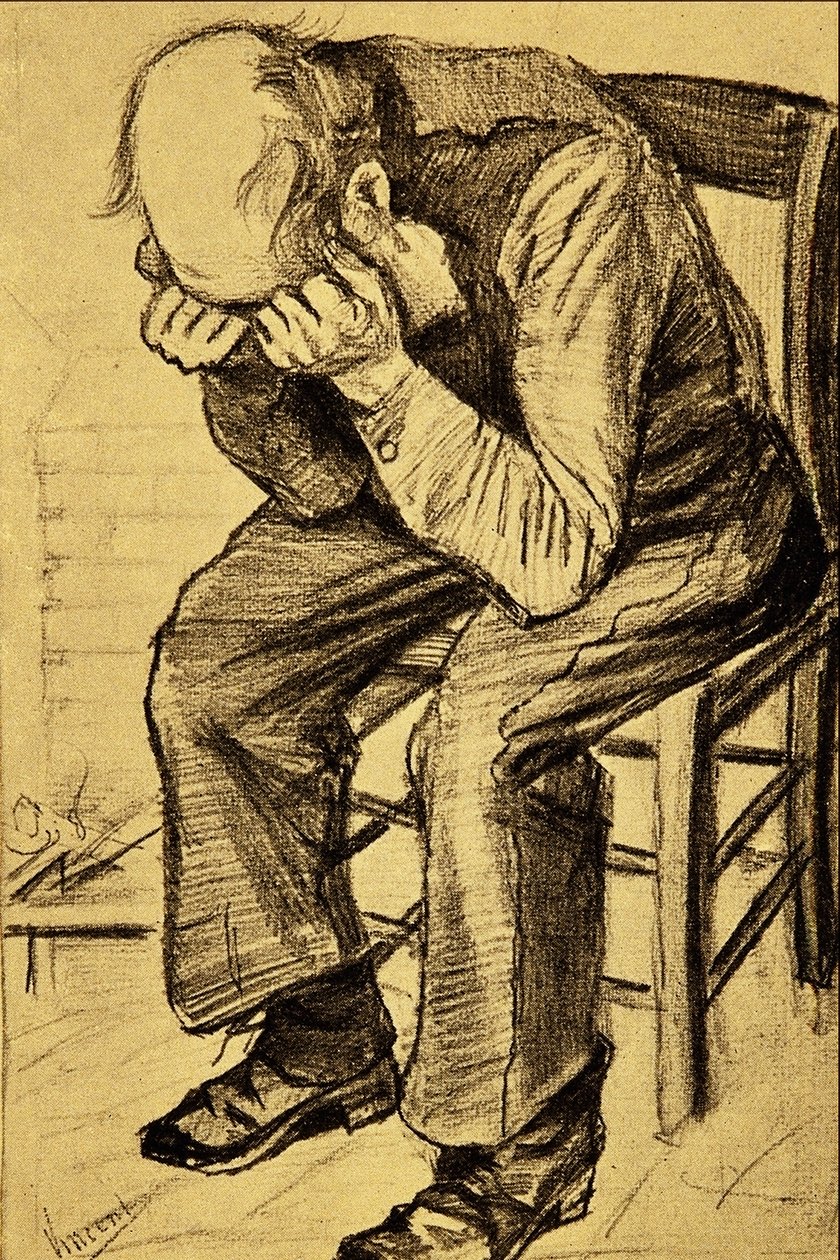 Vieil homme en deuil - Vincent van Gogh