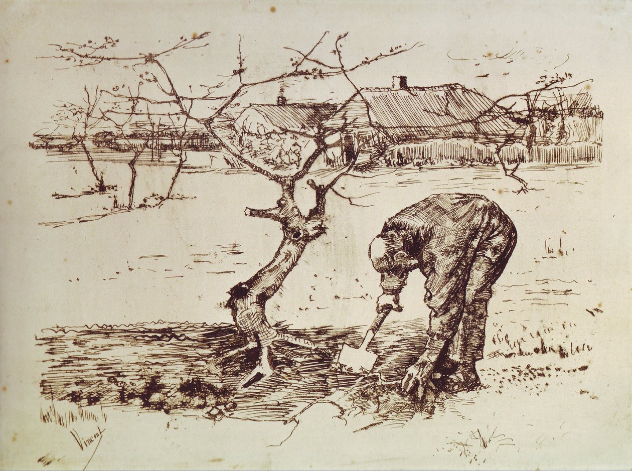 Vieille Femme Vue de Dos - Vincent van Gogh