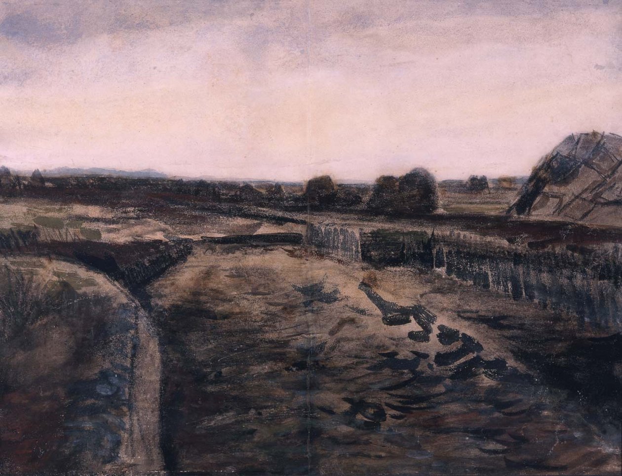 Paysage à Drenthe, 1883 - Vincent van Gogh