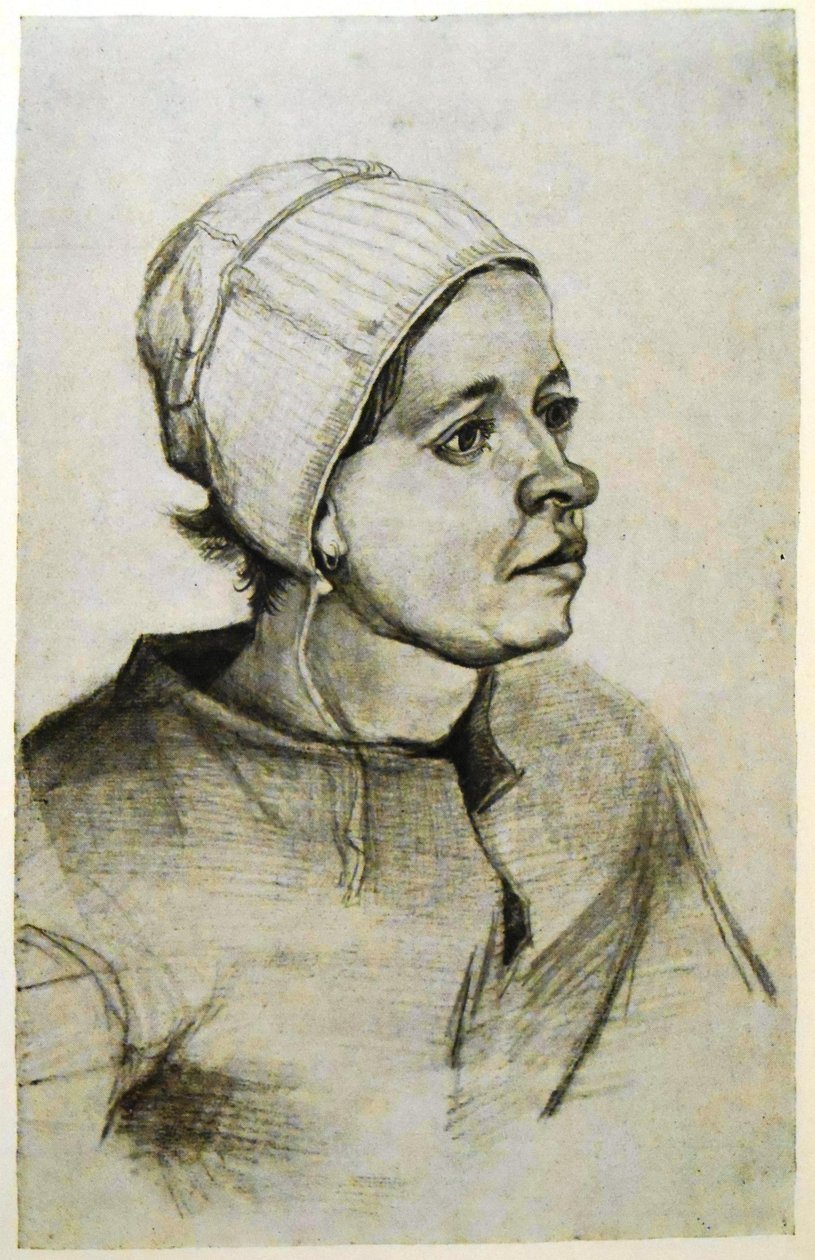 Paysanne avec bonnet blanc lisse - Vincent van Gogh