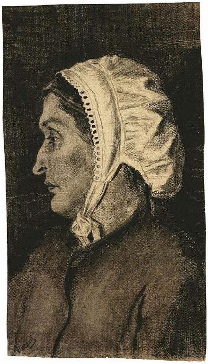 Sien avec un Bonnet Blanc - Vincent van Gogh