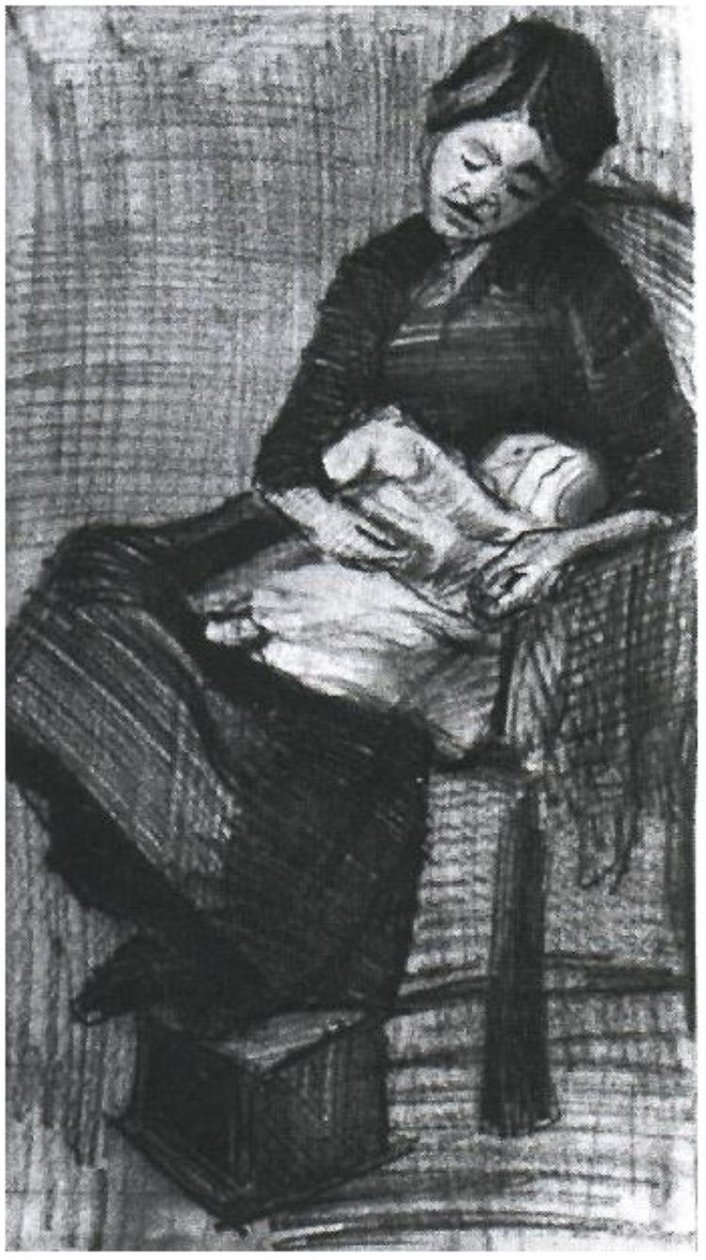 Sien allaitant un bébé - Vincent van Gogh