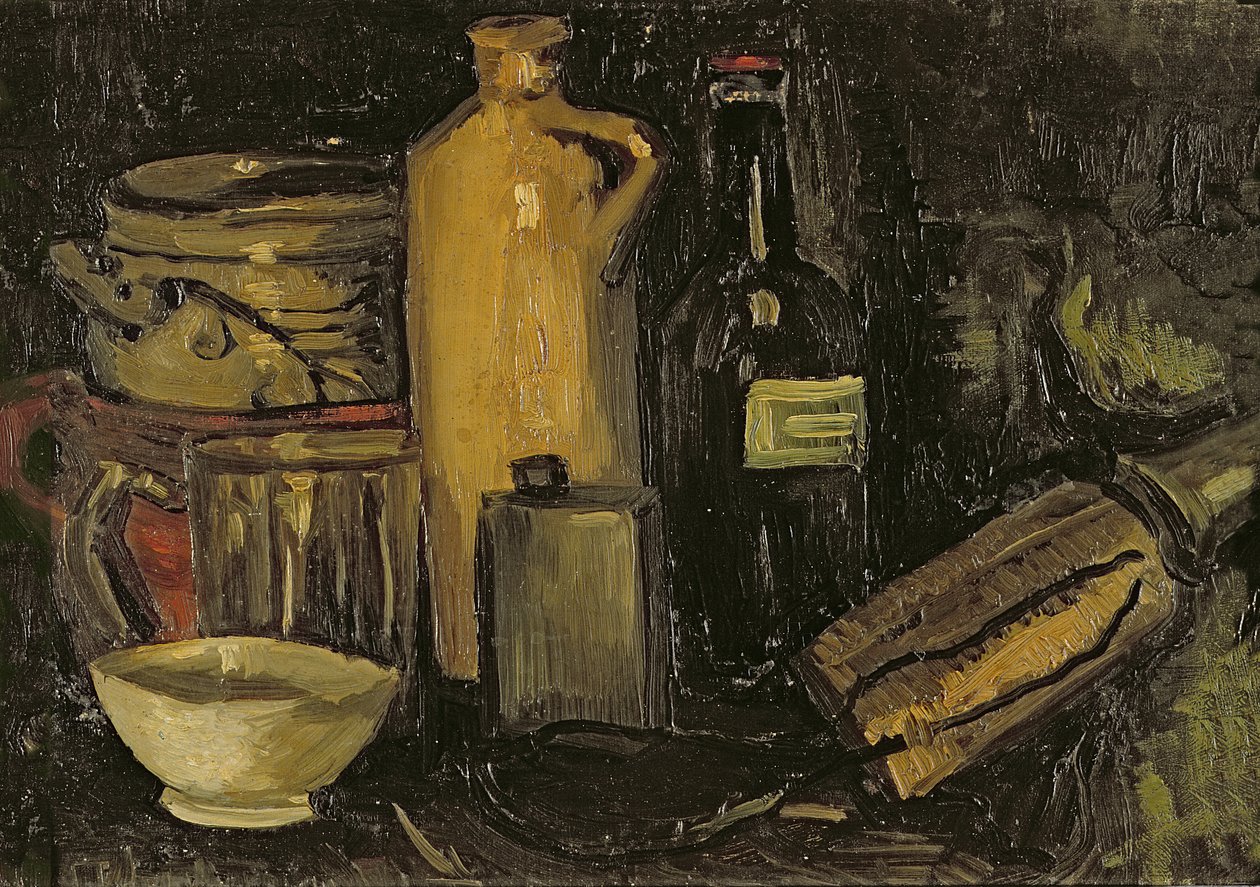 Nature morte avec pots, bouteilles et flacons, vers 1886 - Vincent van Gogh