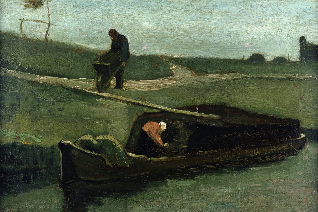 Le Bateau de tourbe, 1883 - Vincent van Gogh