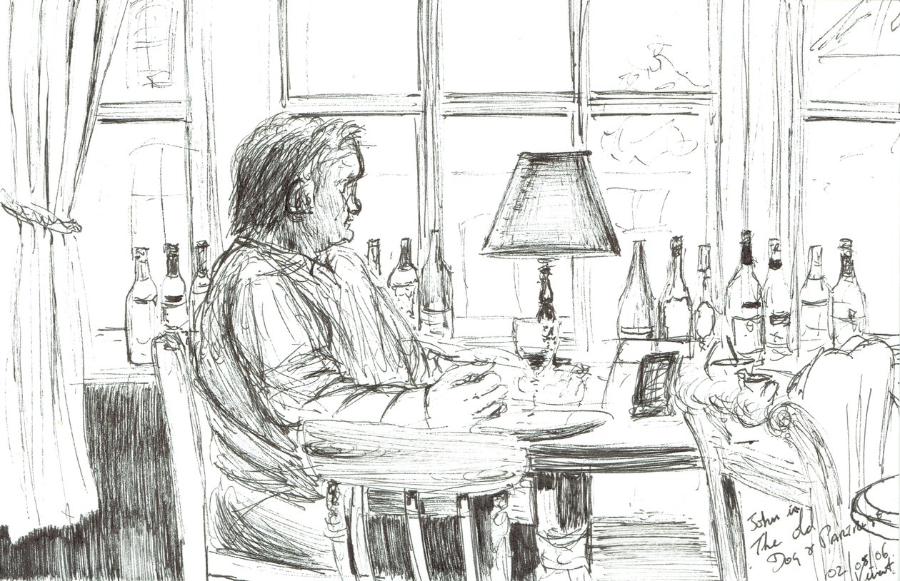 Homme dans un pub après le repas - Vincent Alexander Booth