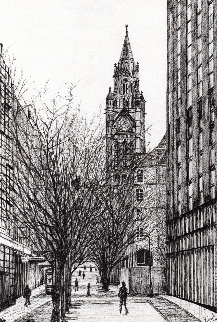 Hôtel de ville de Manchester depuis Deansgate, 2007 - Vincent Alexander Booth