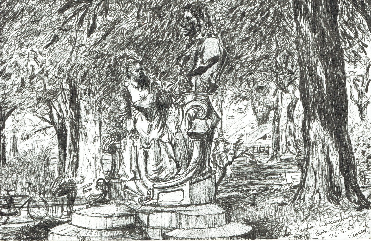 Statue dans le Jardin du Luxembourg Paris, 2003 - Vincent Alexander Booth