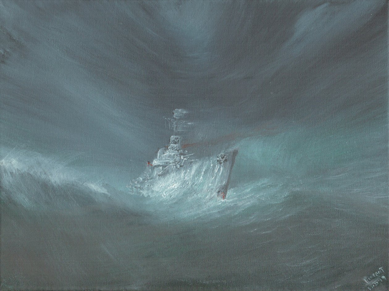 USS Warrington perdu dans un ouragan au large des Bahamas le 13 septembre 1944 - Vincent Alexander Booth
