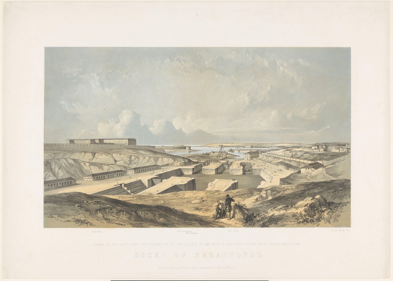Le port de Sébastopol, 1855 - Vincent Brooks
