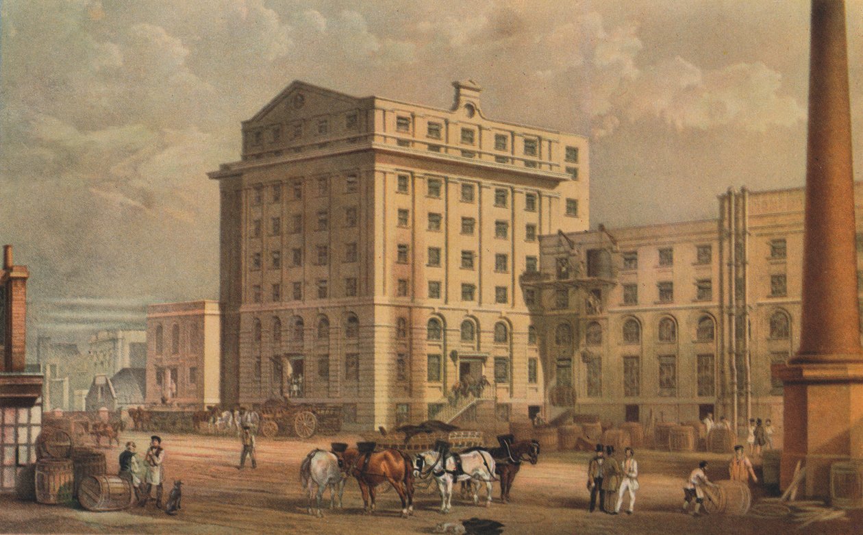 Raffinerie de sucre à Leman Street, Stepney, Londres, 1851 - Vincent Brooks