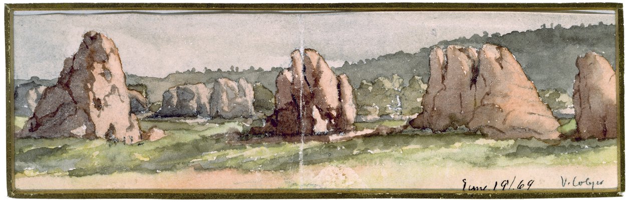 Scène rocheuse, Arizona, 19 juin 1869 - Vincent Colyer