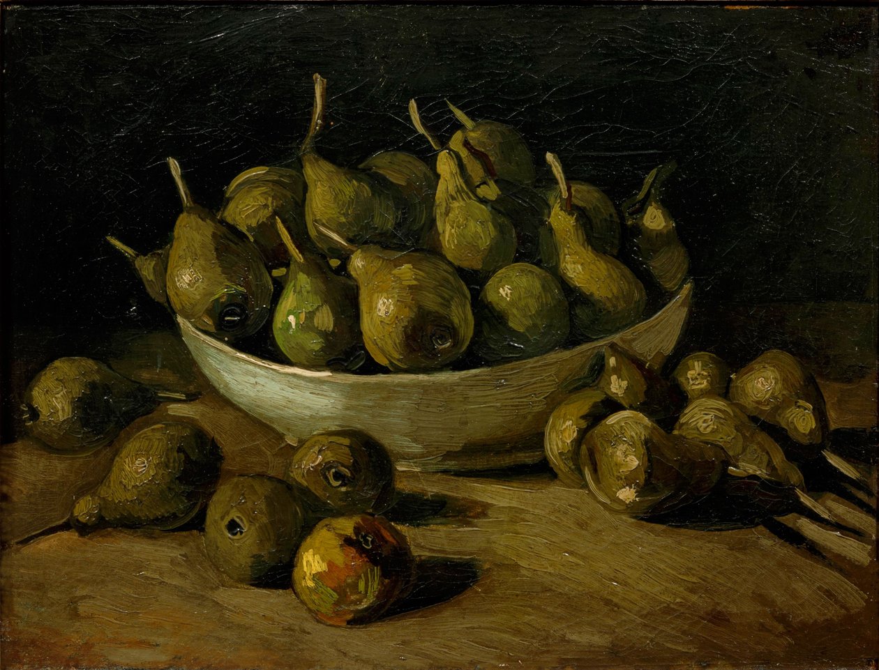 Nature morte avec un bol en terre et des poires, 1885 - Vincent van Gogh