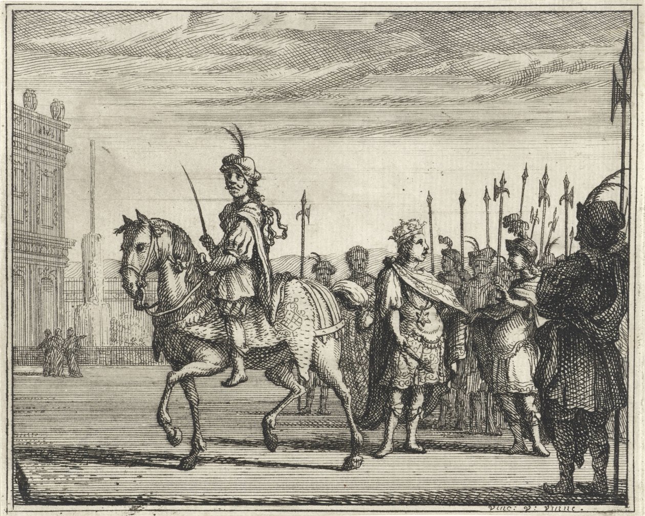 Valet à cheval et roi à pied - Vincent Laurensz. van der Vinne (II)