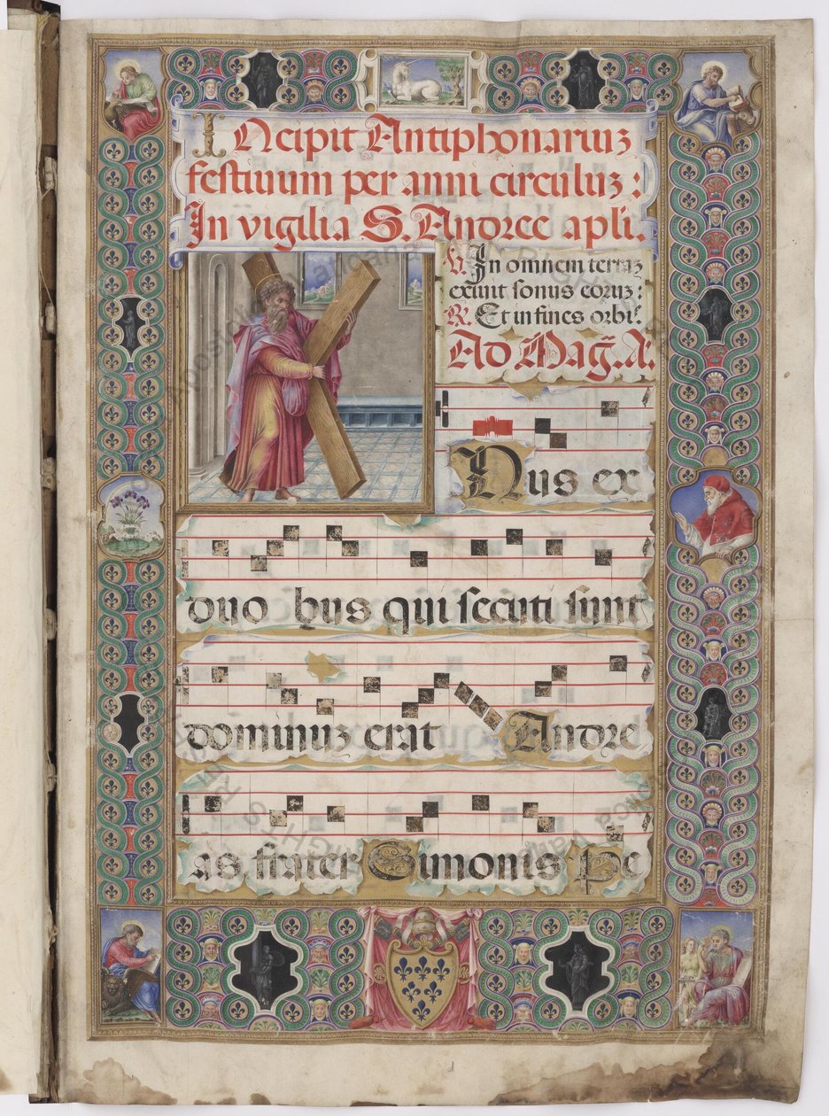 Antiphonaire de La Chapelle Sixtine, propre des saints, saint André - Vincent Raymond