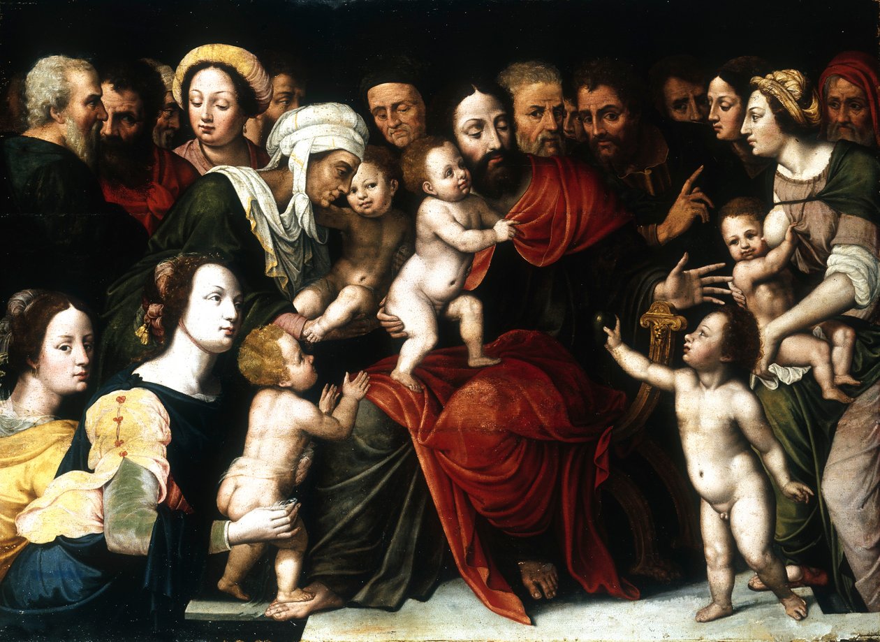 Jésus avec les petits enfants, vers 1559-1589 - Vincent Sellaer