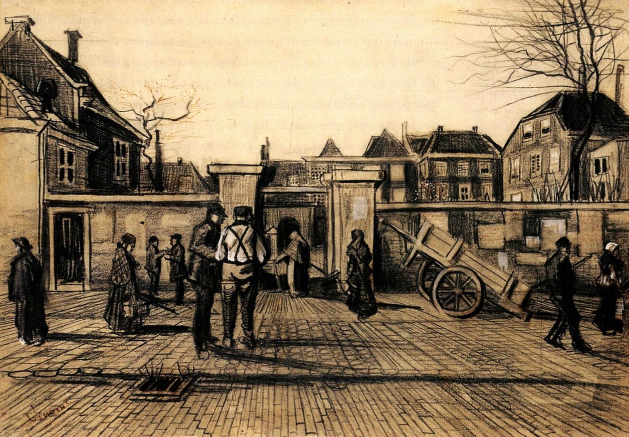1882, Entrée de la Stadsbank van Lening à La Haye. Vincent van Gogh - Vincent van Gogh