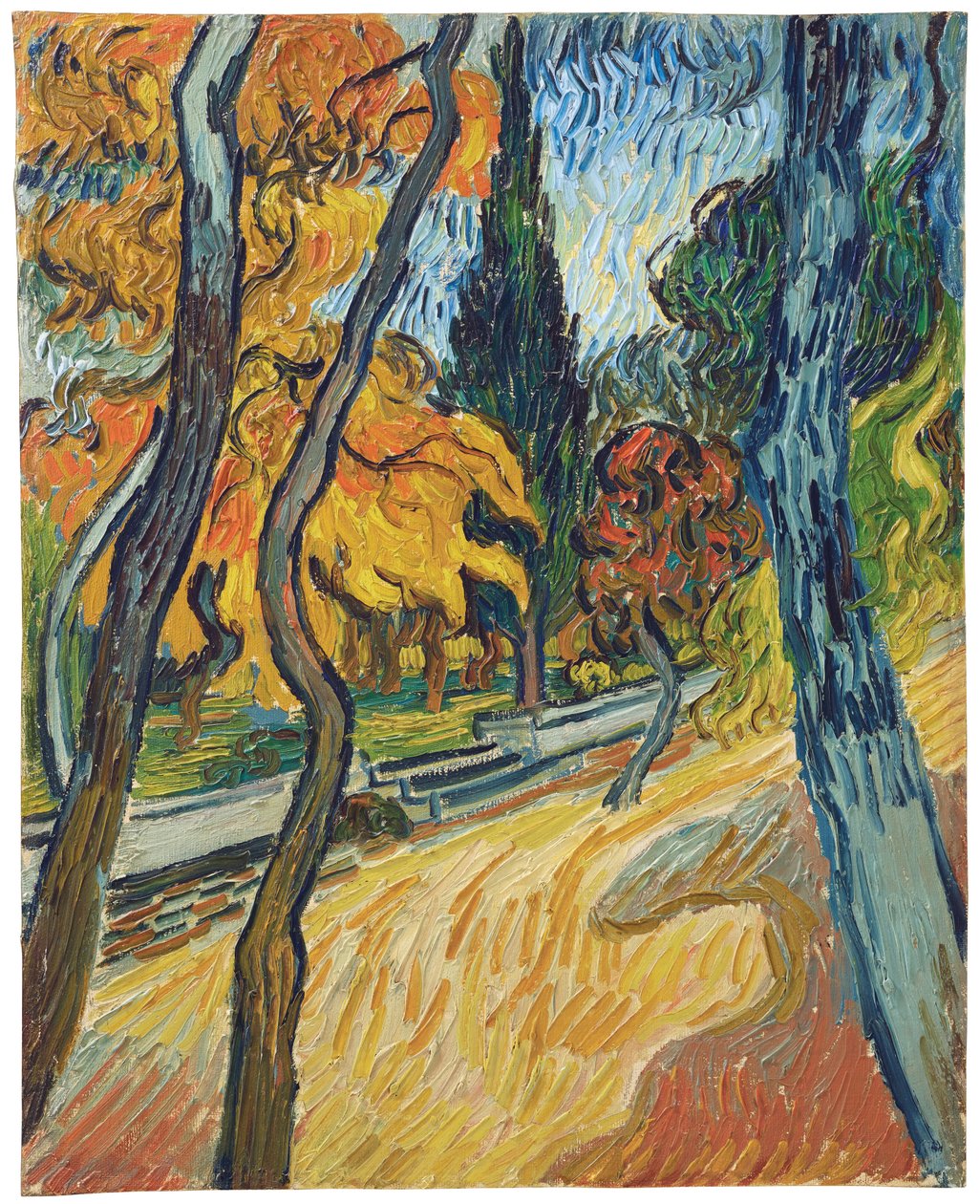 Arbres dans le jardin de l