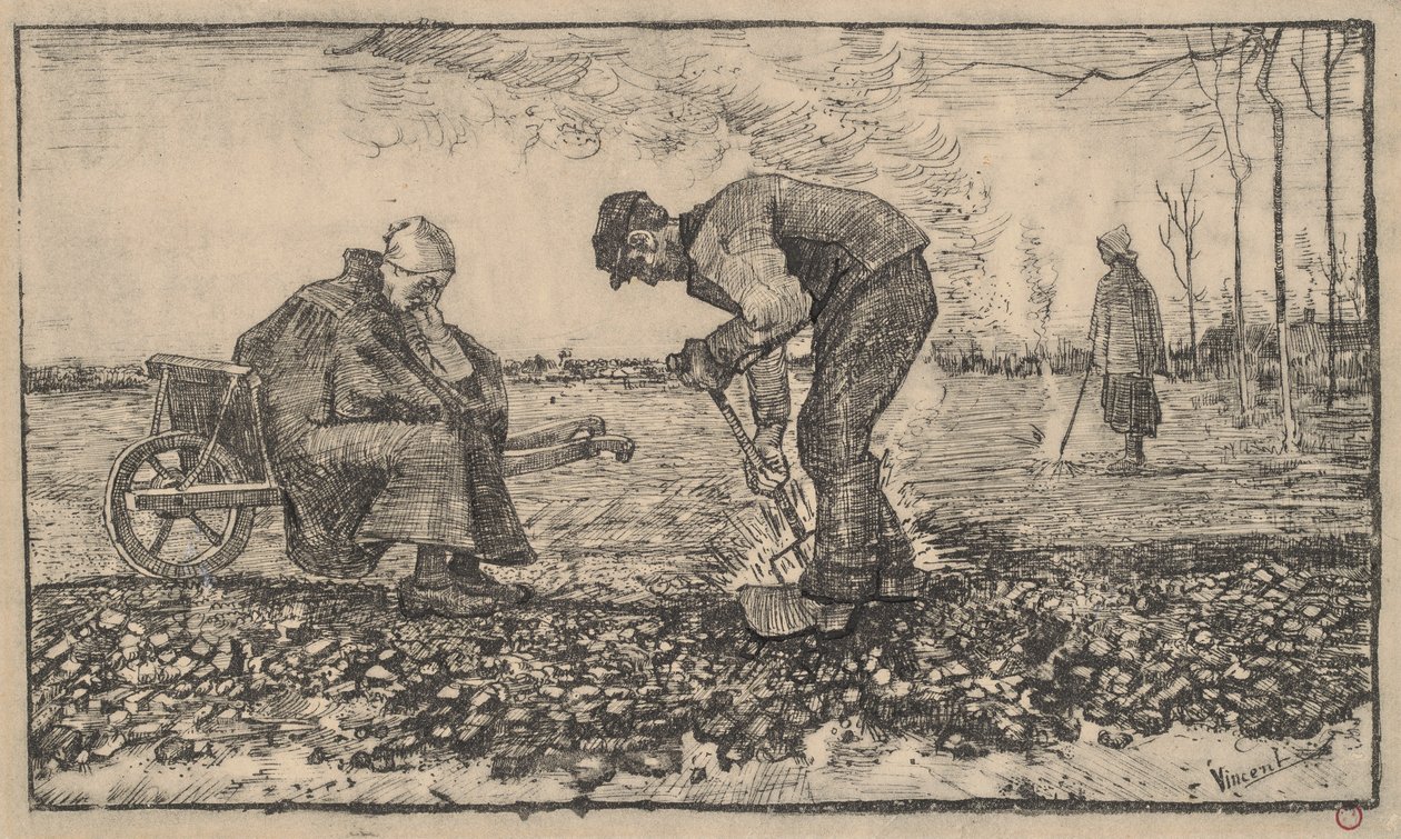 Mauvaises herbes brûlantes - Vincent van Gogh