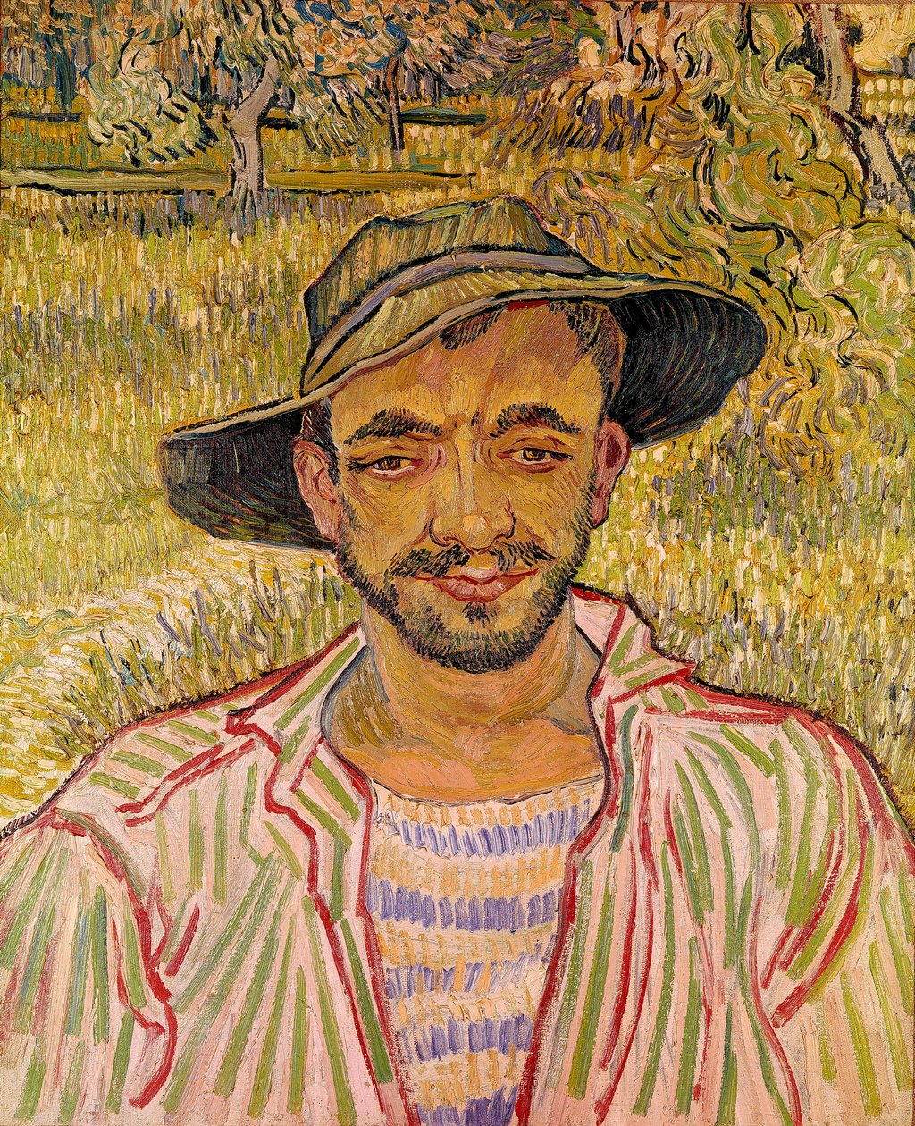 Buste de paysan avec chapeau de paille - Vincent van Gogh