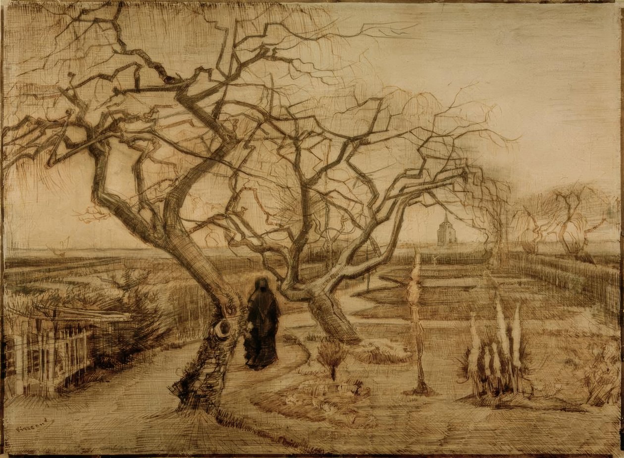 Jardin en hiver - Vincent van Gogh