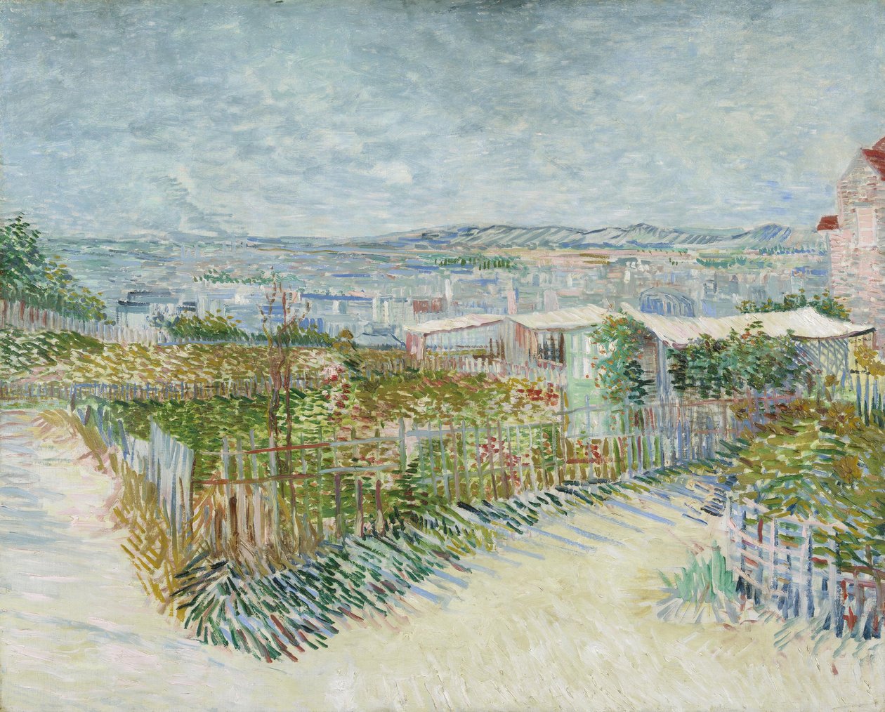 Montmartre : derrière le Moulin de la Galette - Vincent van Gogh