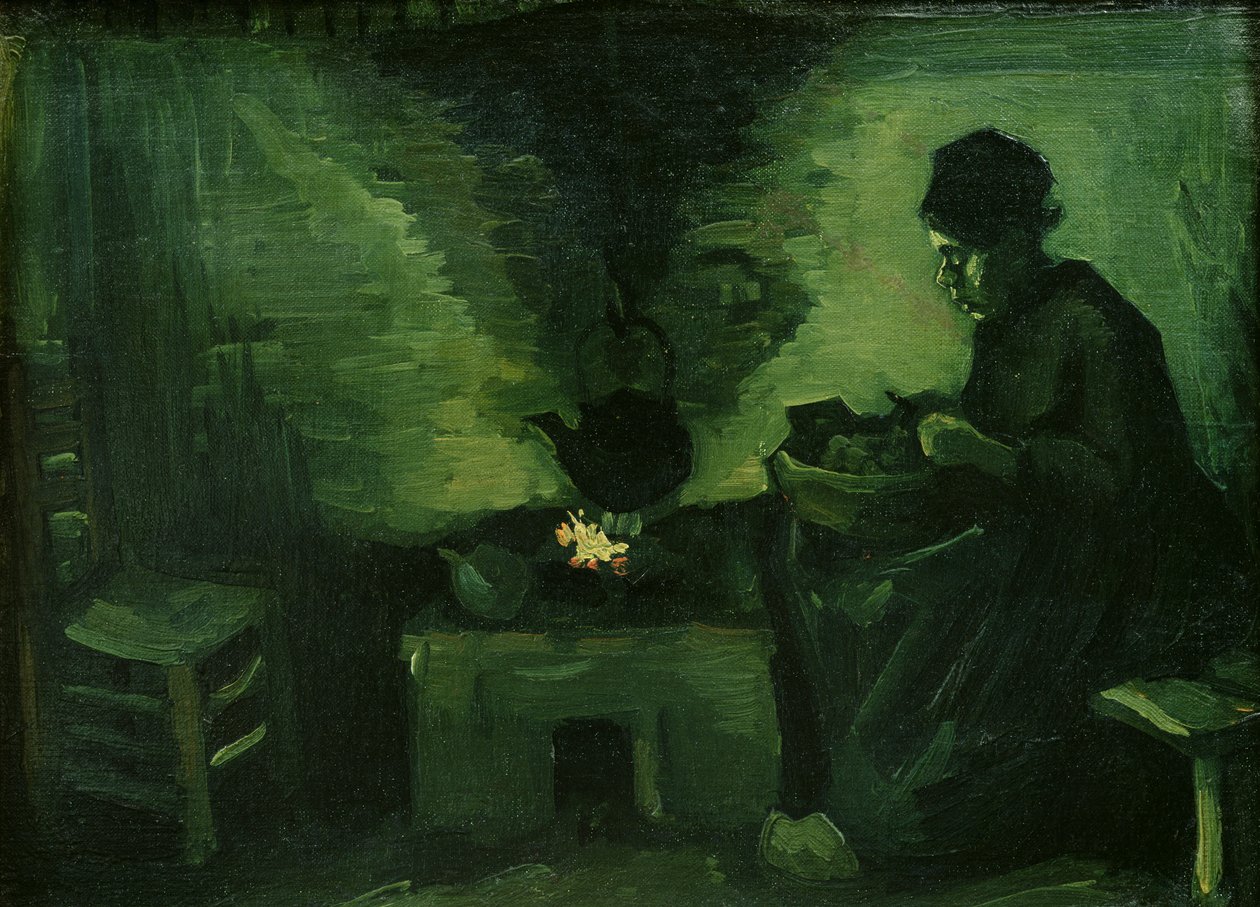Femme paysanne près du foyer, c.1885 - Vincent van Gogh
