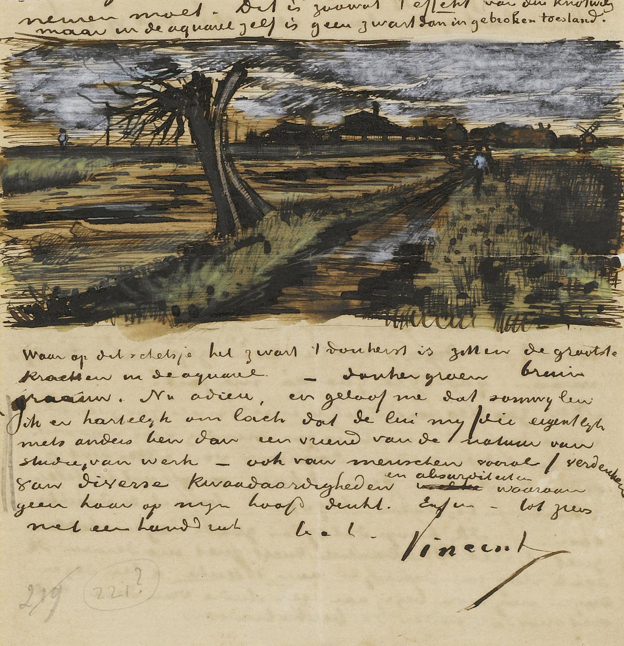 Saule têtard - Vincent van Gogh