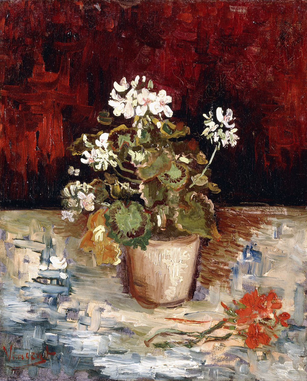 Nature morte avec pot de géraniums, 1886 - Vincent van Gogh