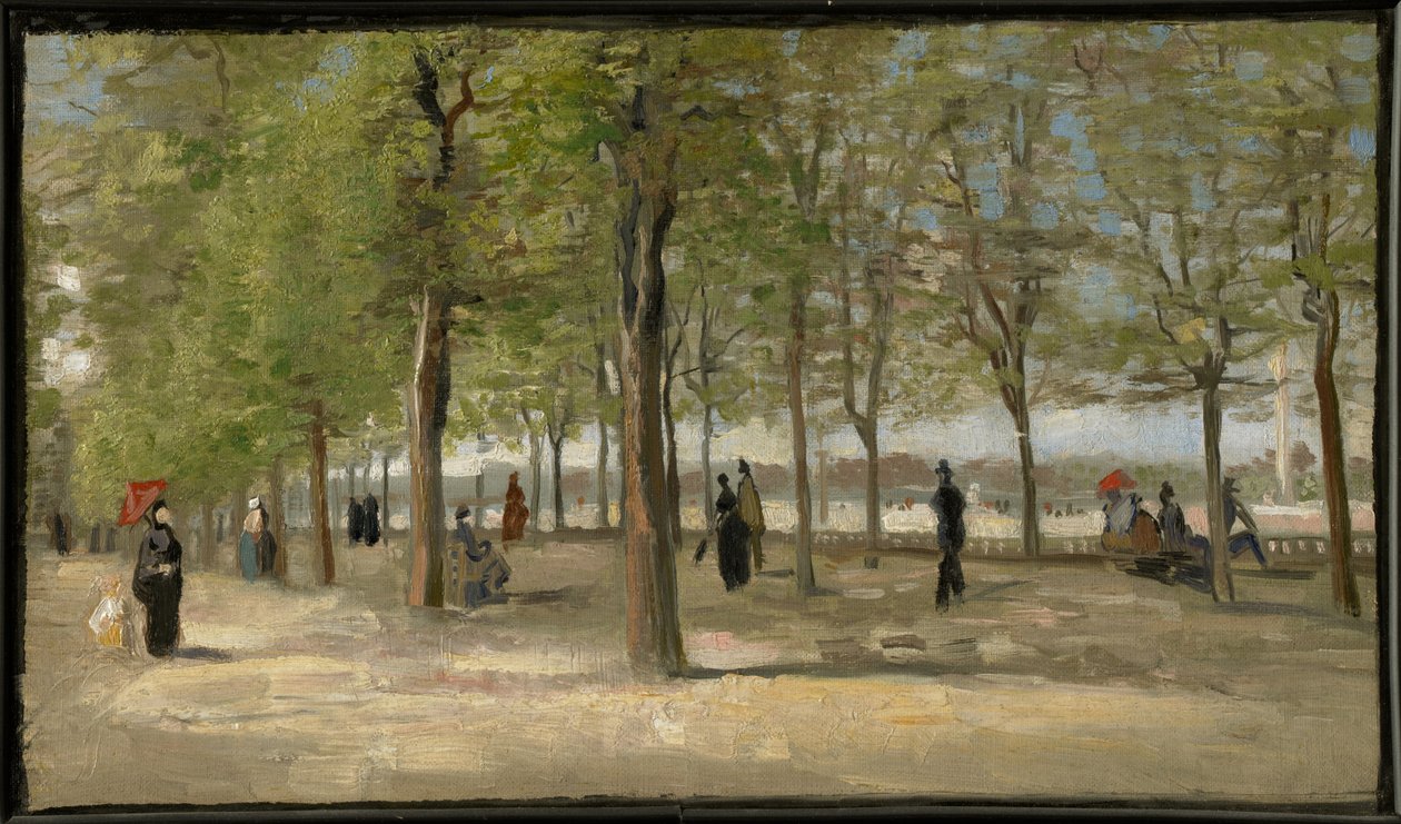 Terrasse dans les jardins du Luxembourg - Vincent van Gogh