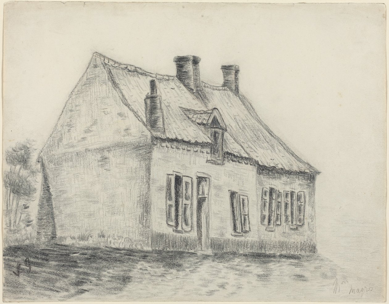 La Maison Magrot, à Cuesmes - Vincent van Gogh